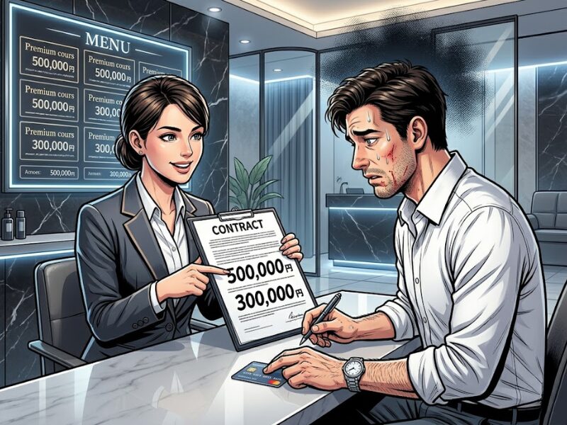 高額コースを押し付けられそう