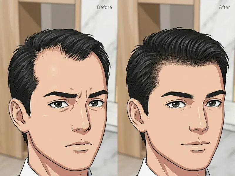 生え際（フロント）デザイン